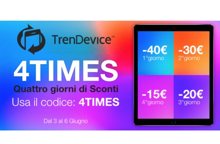 4 giorni di Sconti fino a -40€ su Smartphone e Tablet Ricondizionati TrenDevice