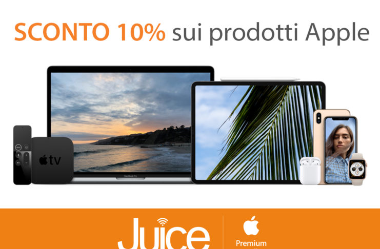 Da Juice dispositivi Apple e accessori in sconto solo il 27 luglio