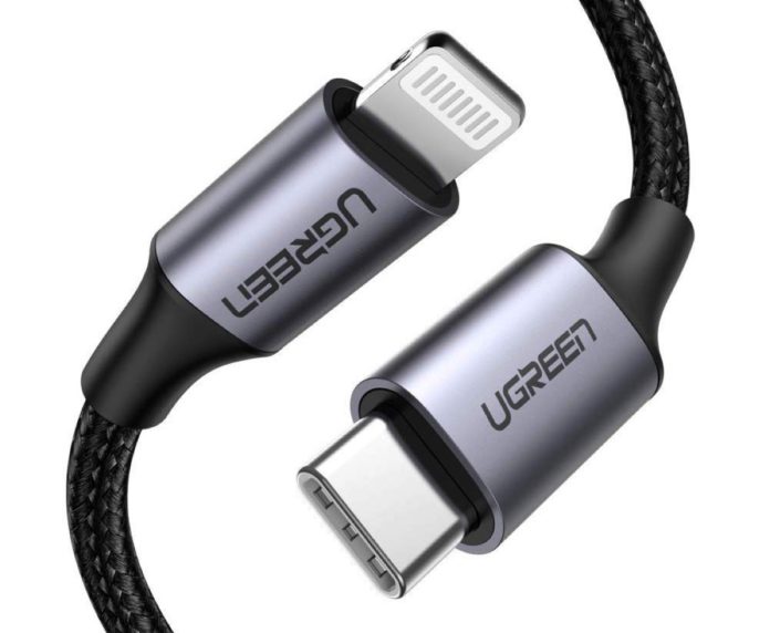 Cavo USB-C Lightning con guaina in nylon scontato a soli 14,39 euro