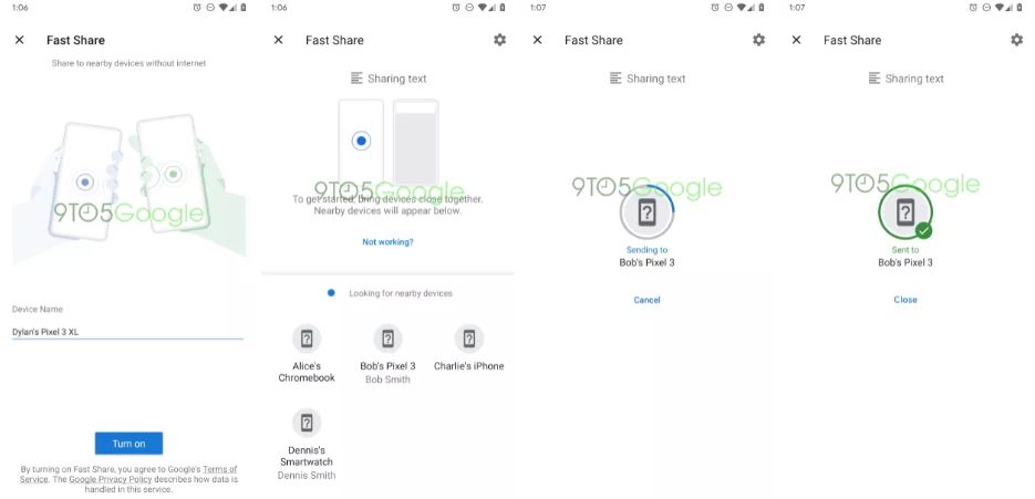 Google studia il suo AirDrop per Android Google studia il suo AirDrop per Android