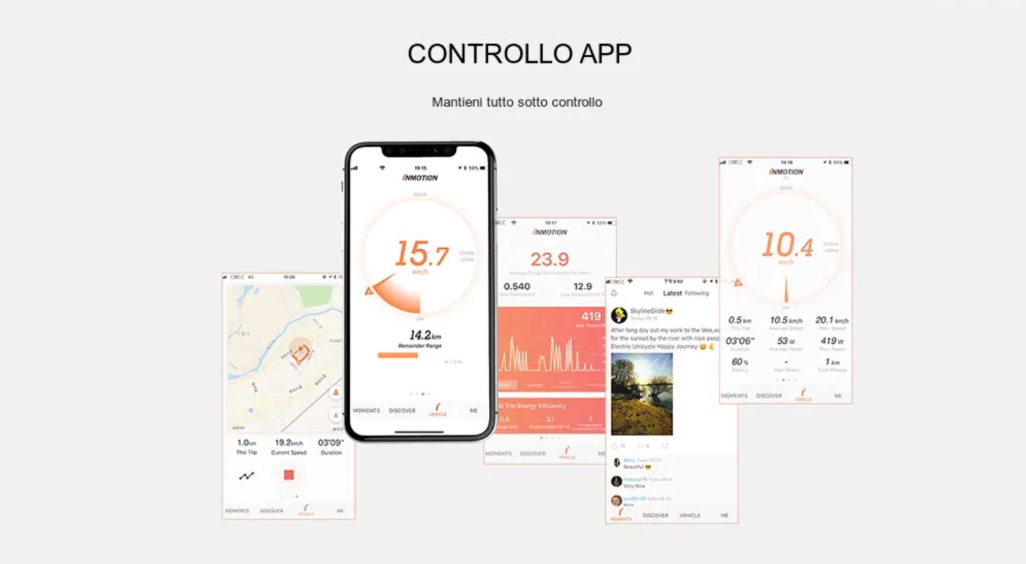 In offerta a 340 euro Inmotion E2, lo scooter auto bilanciato che si controlla da smartphone