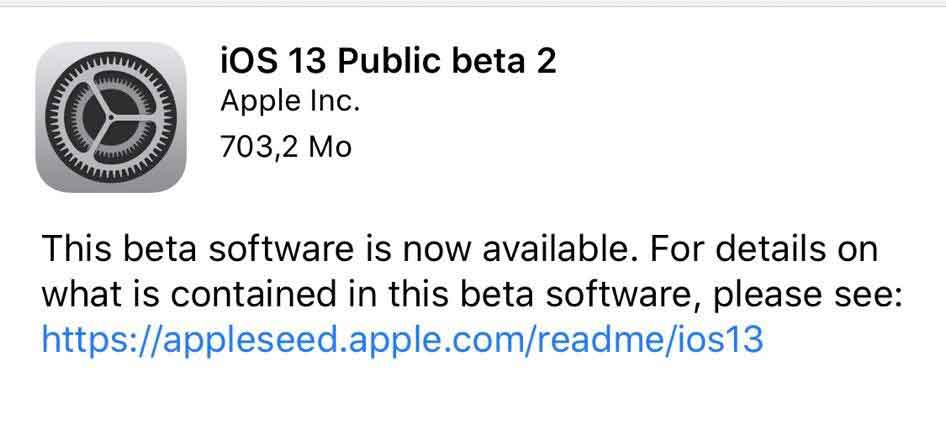 Seconda beta pubblica di iOS 13 e aggiornamento della beta 3 per sviluppatori