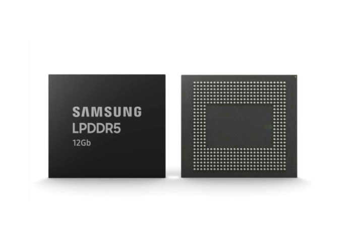 Samsung ha avviato la produzione in serie dei primi moduli DRAM 12Gb LPDDR5 per dispositivi mobili