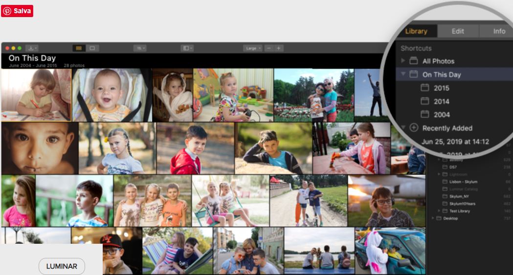 Accadde oggi, la funzione Luminar 3.1.2 per rivivere i tuoi ricordi