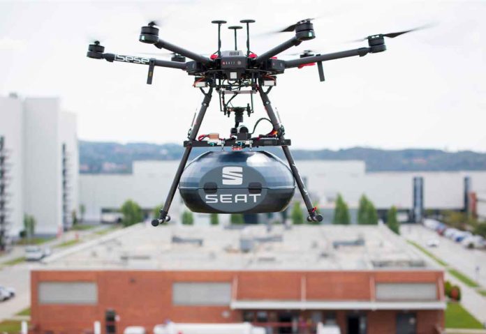 SEAT inaugura la consegna di ricambi via drone