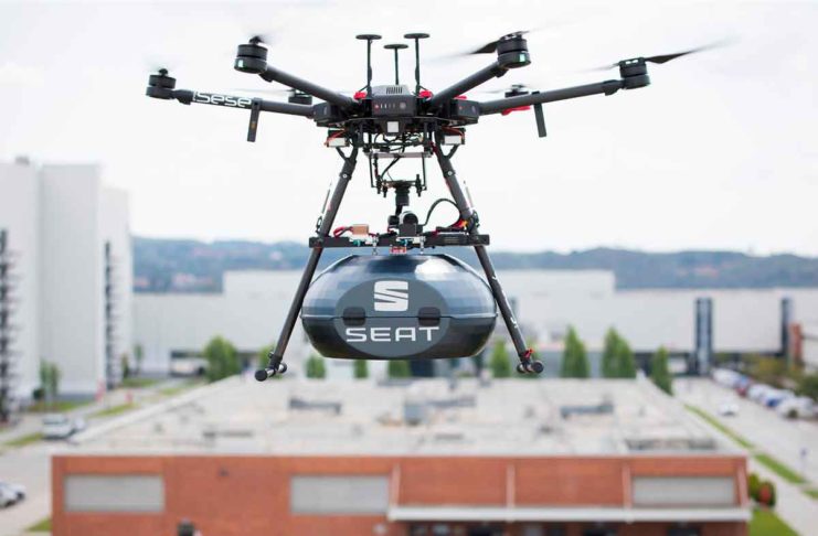 SEAT inaugura la consegna di ricambi via drone
