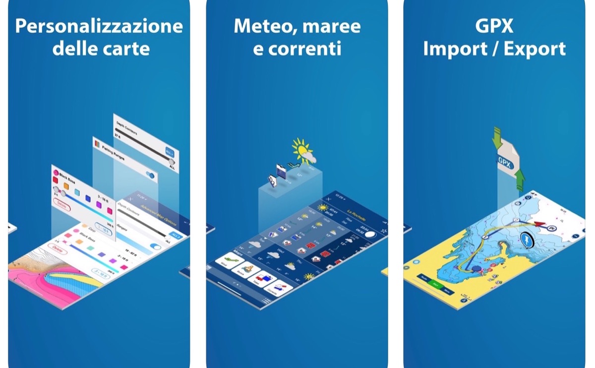 Boating mari e laghi: le carte nautiche in digitale per iPhone, iPad e Android