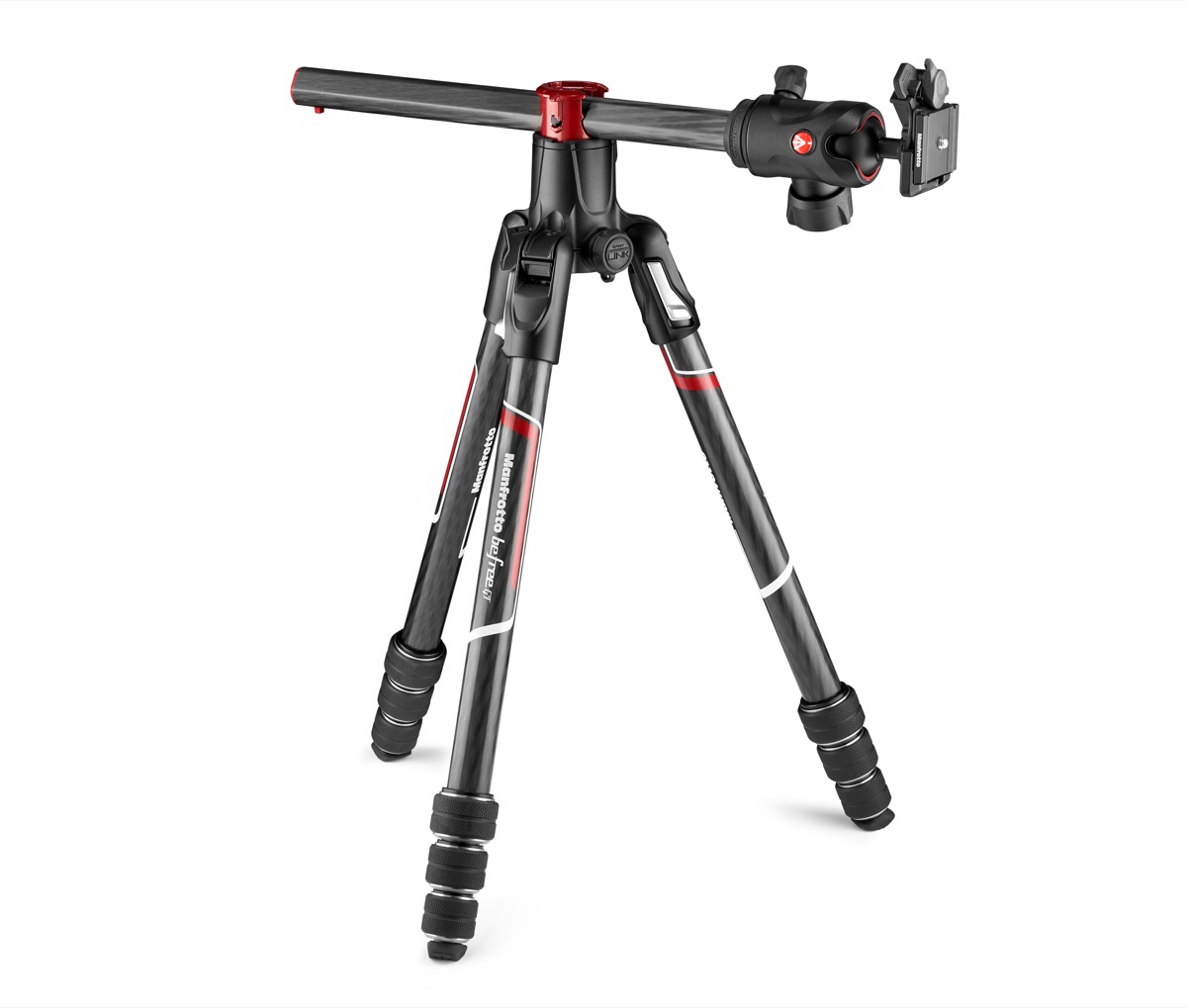 Manfrotto Befree GT XPRO, il treppiede da viaggio con colonna a 90 gradi integrata