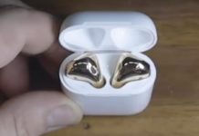 AirPods trasformati in oro 18 carati nel video che affascina