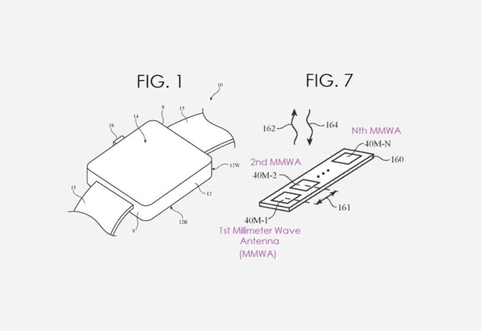 Un brevetto legato ad Apple Watch punta all’uso dello spettro a “onde millimetriche”