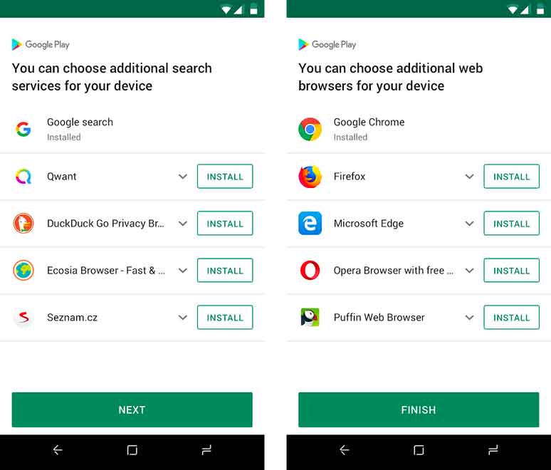Google predispone l’asta per i motori di ricerca che l’utente potrà selezionare su Android