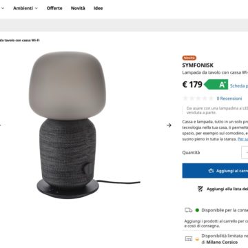 IKEA e Sonos Symfonisk, gli speaker AirPlay 2 ora si comprano online