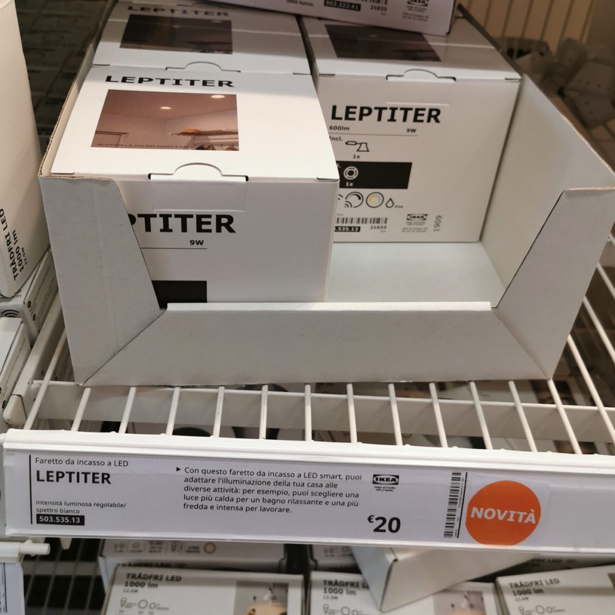 Ikea Leptiter è il nuovo faretto da incasso Zigbee compatibile Alexa e Homekit