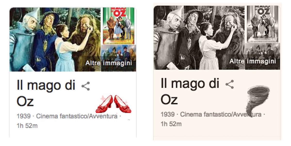 L’easter egg di Google per “Il mago di Oz” incanta il Web L’easter egg di Google per “Il mago di Oz” incanta il Web