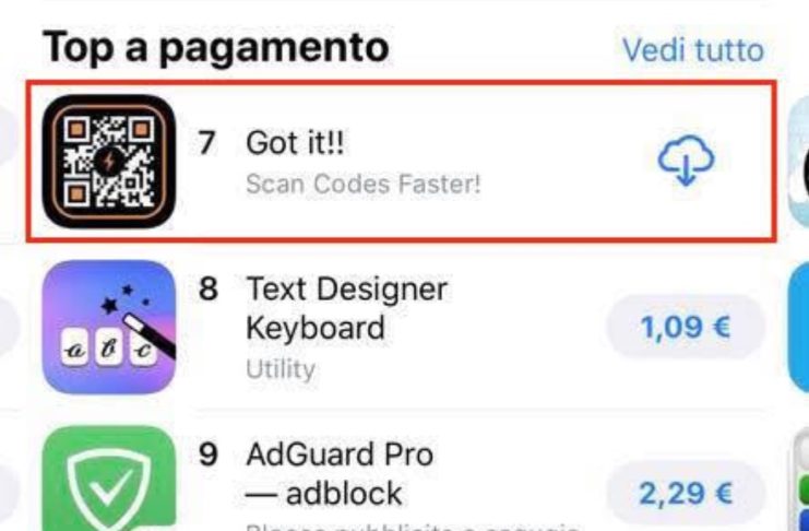 Un altro ex alunno di Swift va in classifica su App Store