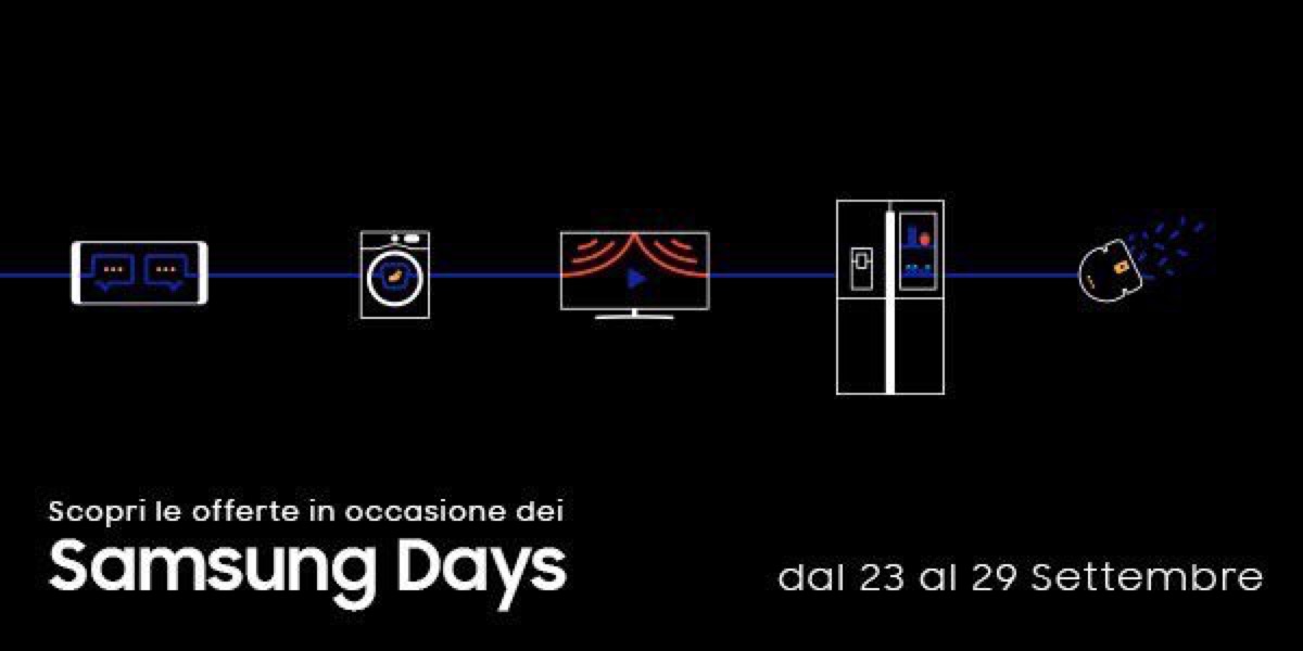 Samsung Days: soundbar, TV e smartphone in sconto su Amazon fino al 30 settembre Samsung Days: soundbar, TV e smartphone in sconto su Amazon fino al 30 settembre