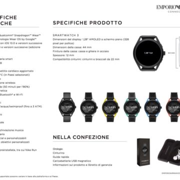 in occasione di IFA 2019 Emporio Armani svela il proprio Smartwatch 3