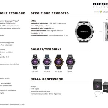 Diesel Axial, lo smartwatch ispirato al Brutalismo ad IFA 2019
