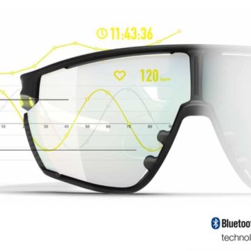 Con Julbo EVAD-1 i dati dell’attività fisica vengono proiettati sulle lenti degli occhiali