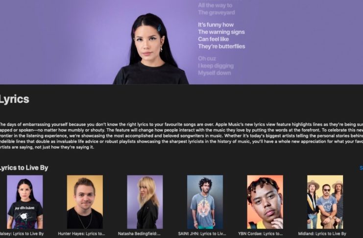 Apple Music lancia la serie di video “Lyrics to Live By”