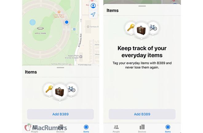 Items è il tab segreto in Dov’è iOS 13 per trovare tutto con gli Apple Tags