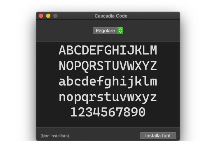 Cascadia Code è un nuovo font di Microsoft per gli sviluppatori