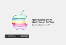 Il keynote Apple del 10 settembre sarà trasmesso in live streaming su YouTube