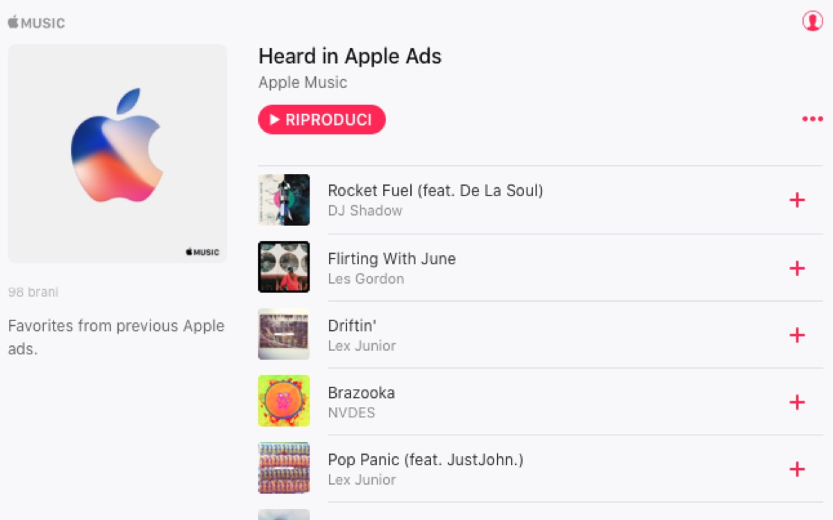 Apple Music dedica una playlist alla musica degli spot Apple