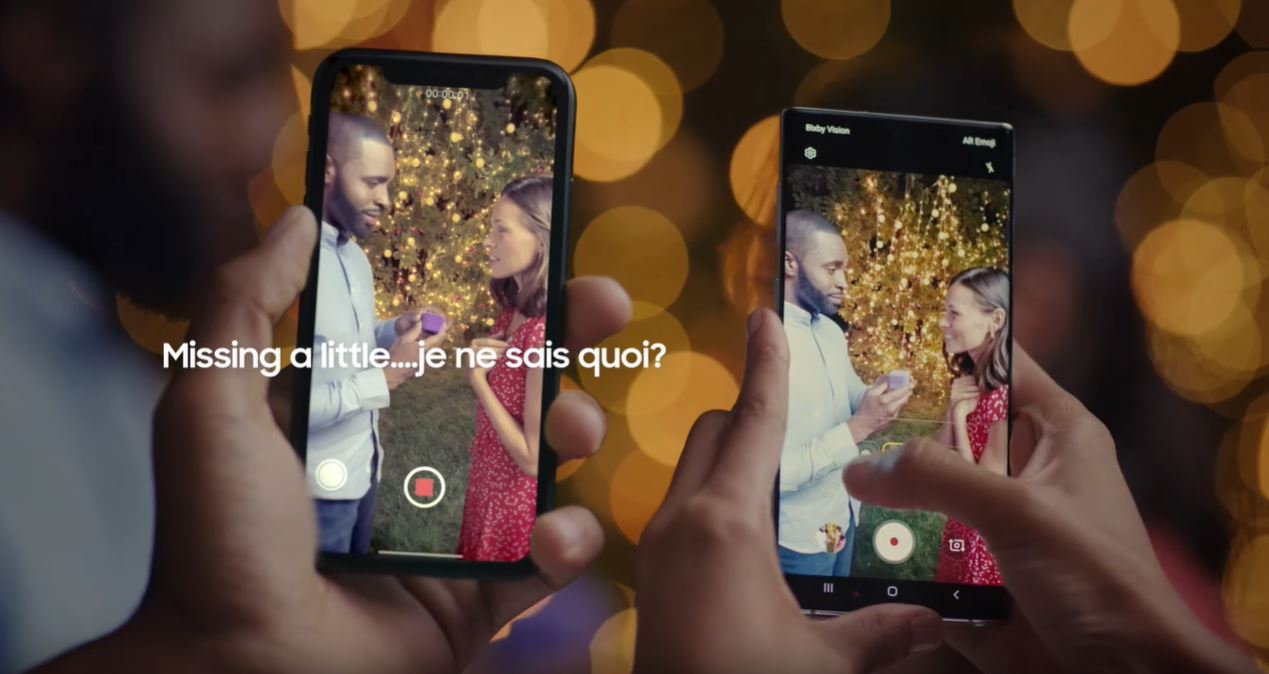 Ecco come Samsung vi convince che Note 10 è meglio di iPhone 11 Pro