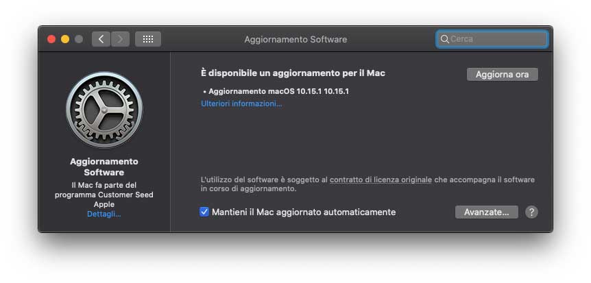Disponibile l’update a macOS 10.15.1
