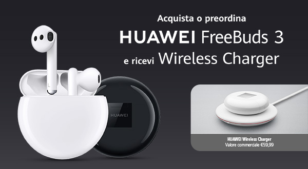 Huawei Freebuds 3 anche in Italia con una promo lancio