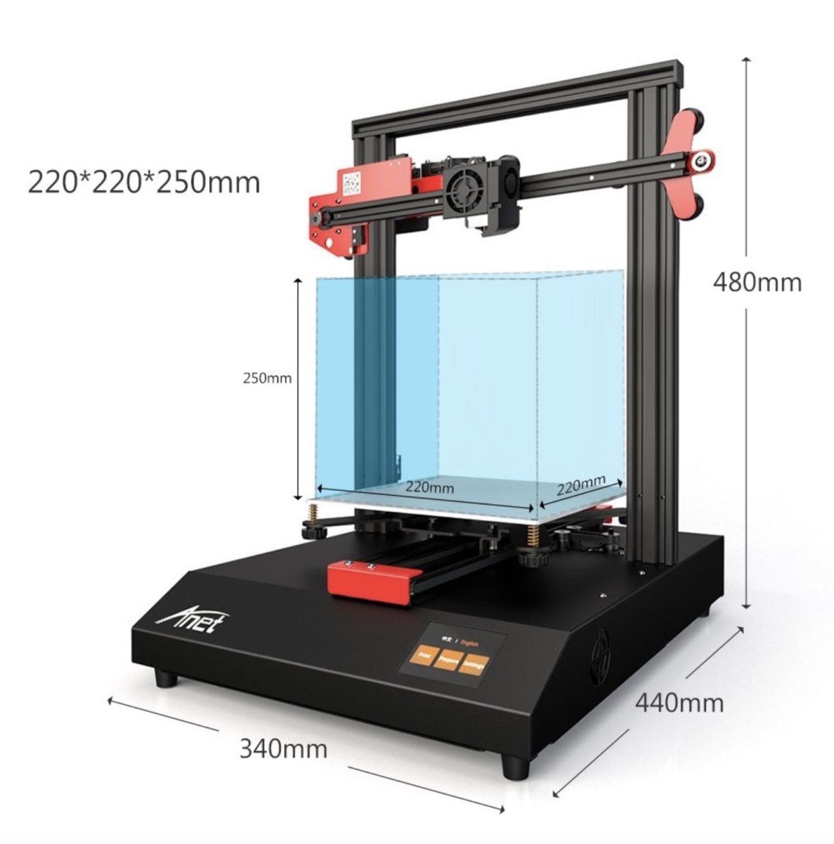 Anet ET4 stampante 3D touch: si monta in 10 minuti e costa meno di 150 Euro