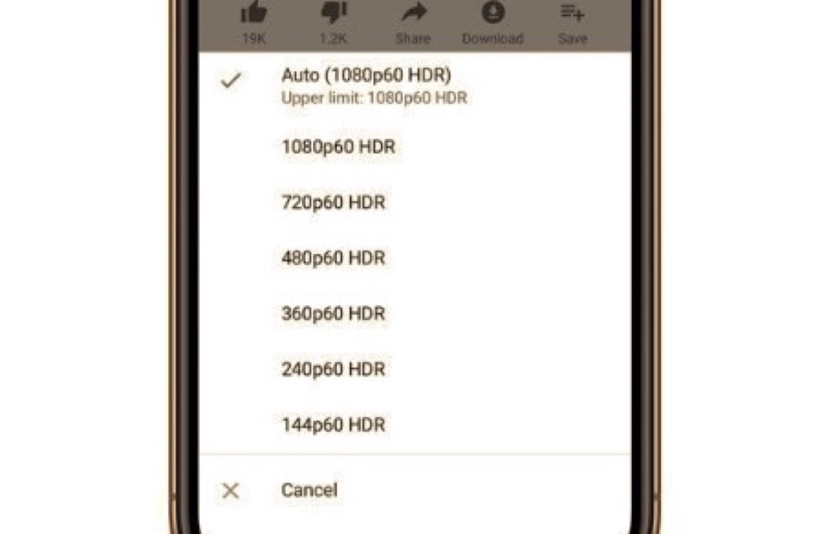 app youtube hdr iphone 11