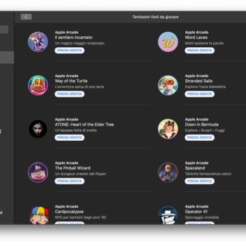 Apple Arcade pronto per gli utenti della beta di macOS Catalina