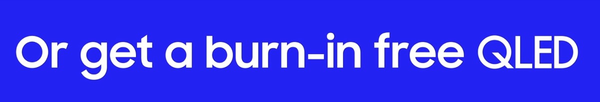 Samsung vi dice se il vostro TV OLED è affetto da burn-in