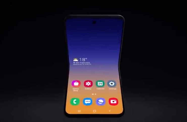 Samsung ha mostrato il concept di uno smartphone pieghevole di nuova generazione