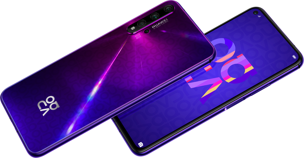Huawei nova 5T, disponibile in Italia il terminale con 4 fotocamere posteriori Huawei nova 5T, disponibile in Italia il terminale con 4 fotocamere posteriori