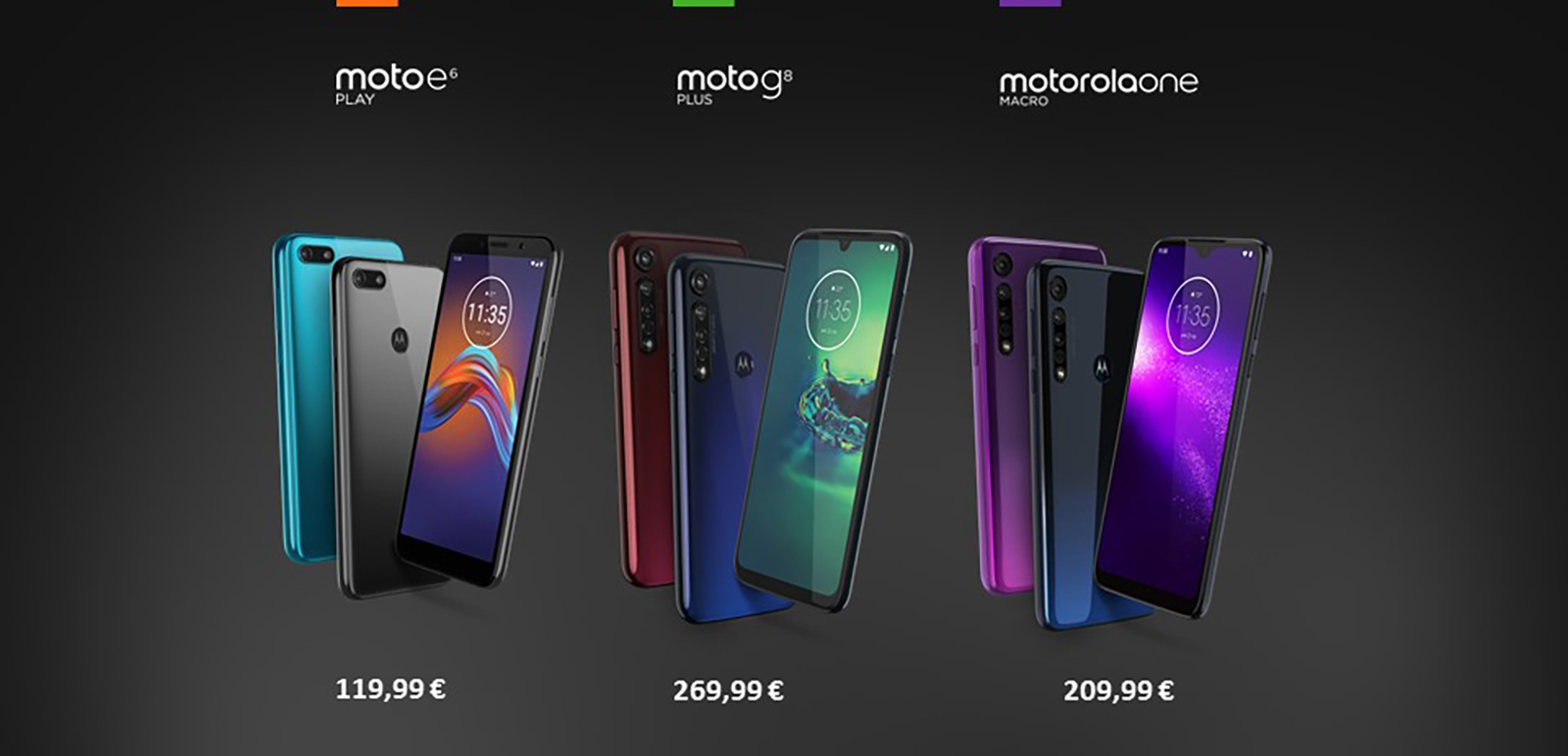 Motorola presenta one macro, moto g8 plus e moto e6 play: design e funzionalità a prezzi accessibili Motorola presenta one macro, moto g8 plus e moto e6 play: design e funzionalità a prezzi accessibili