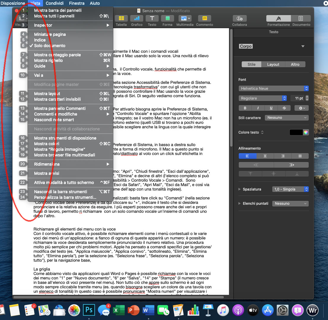 macOS 10.15 Catalina, come controllare totalmente il Mac con i comandi vocali