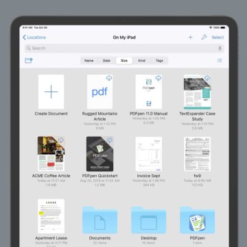 PDFpen 5.1 per iPad e iPhone con supporto finestre multiple su iPadOS