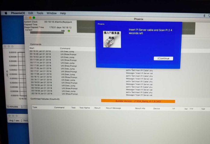 Il software diagnostico “PhoenixCE” lasciato da Apple sul MacBook Pro di un utente
