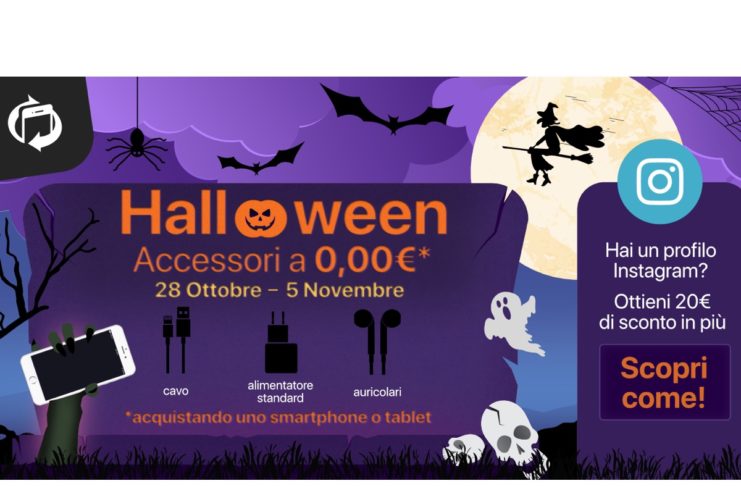 Halloween su TrenDevice con 3 regali da brivido: accessori gratis, sconto 20€ e una golosa sorpresa
