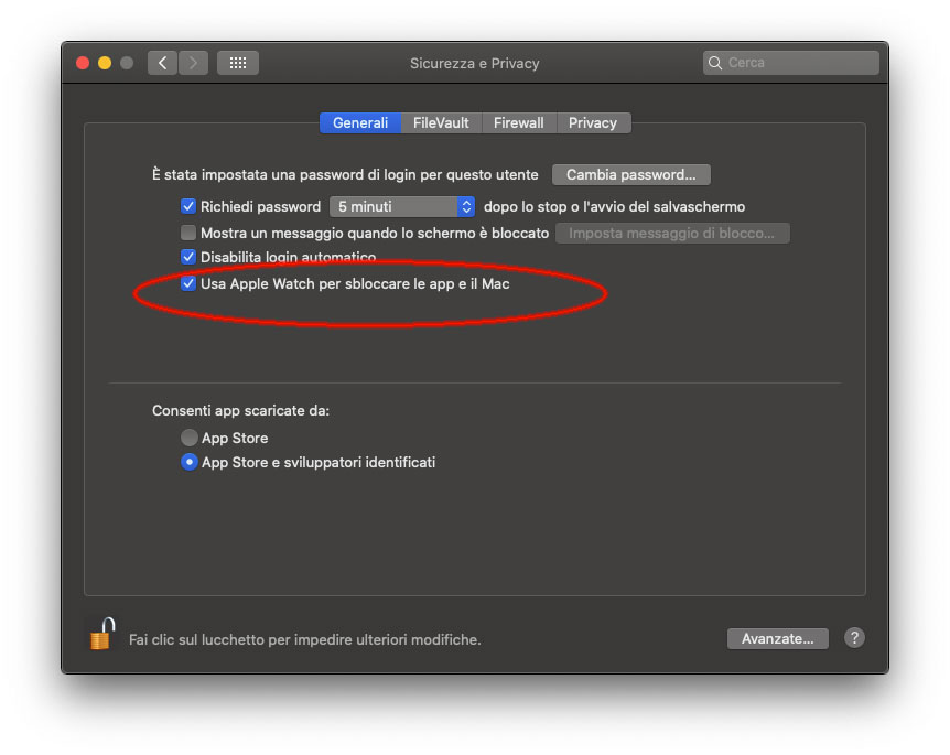 macOS Catalina e Apple Watch, come attivsare la funzione “Approva con Apple Watch”