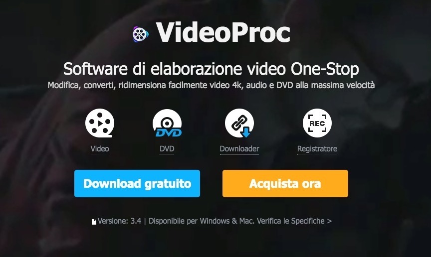 Scarica gratis VideoProc, la suite per l’editing video (anche 4K), grazie ad un coupon esclusivo