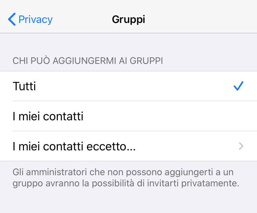 WhatsApp ora permette di controllare chi può aggiungergi a un gruppo WhatsApp ora permette di controllare chi può aggiungergi a un gruppo