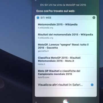Siri finalmente sa rispondere alle domande sulla MotoGP
