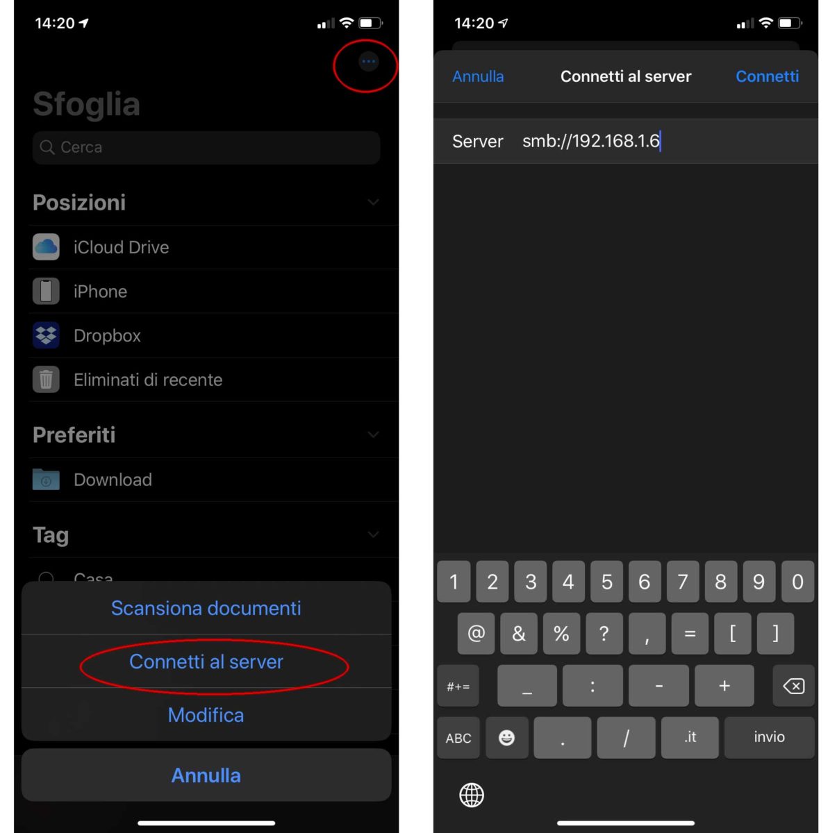 Come collegarsi a un server SMB con l’app File di iPhone e iPadOS