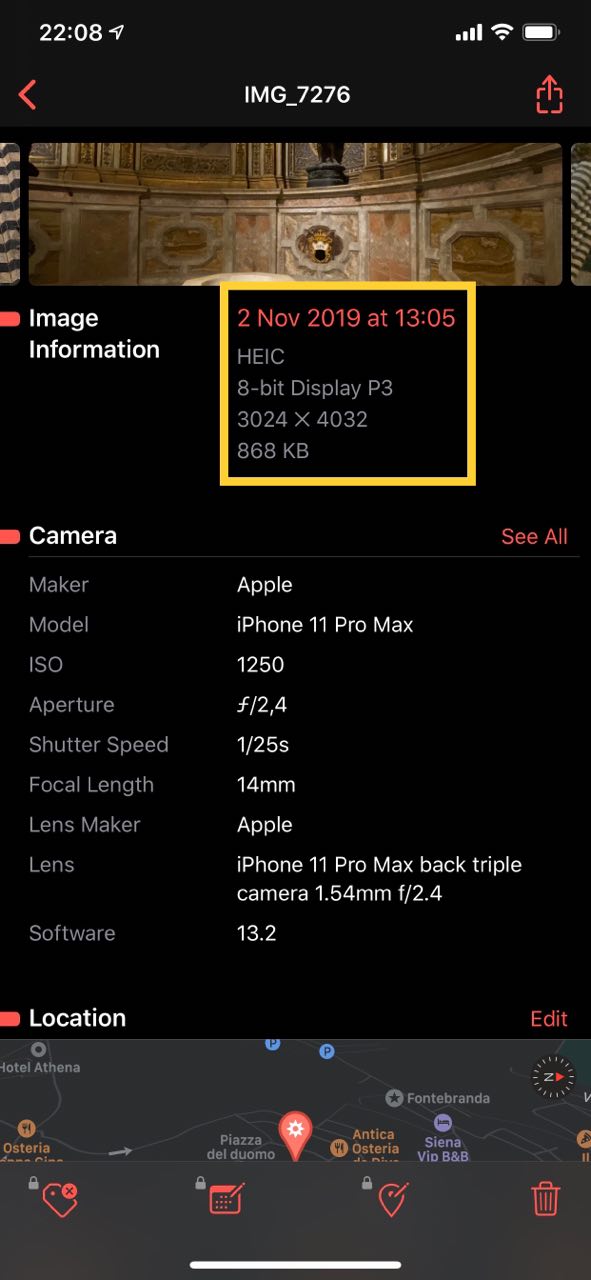 Ecco come capire quando la fotocamera di iPhone ha scattato con Deep Fusion