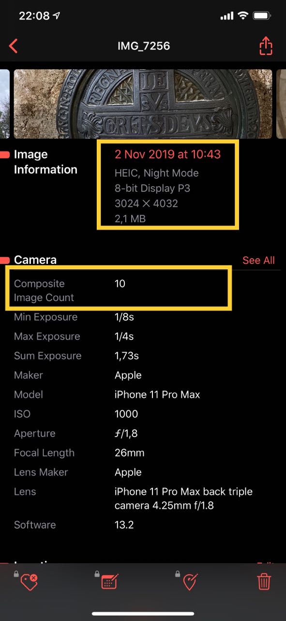 Ecco come capire quando la fotocamera di iPhone ha scattato con Deep Fusion