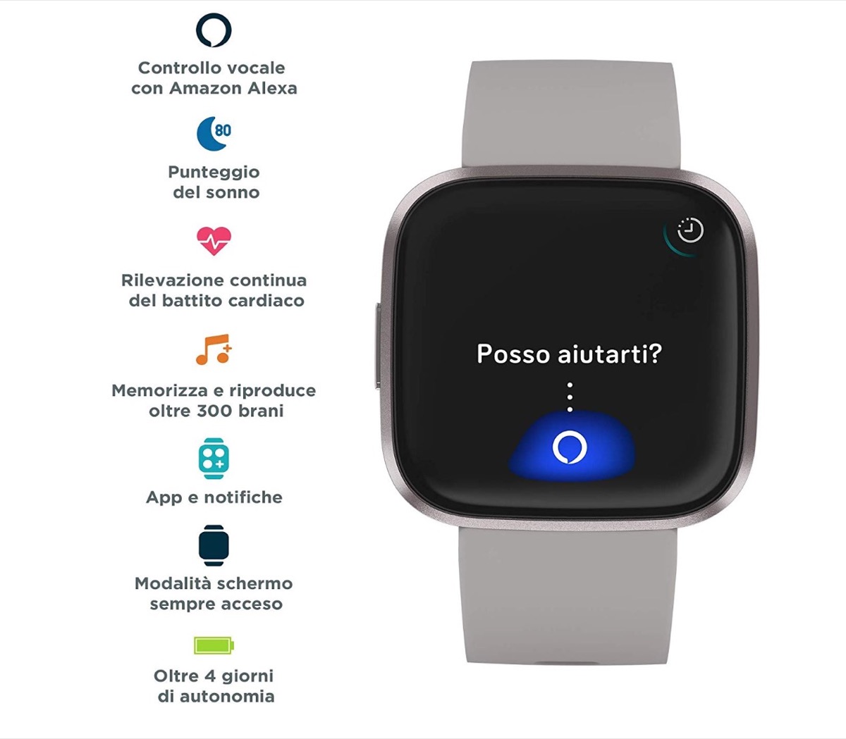 Echo Dot in regalo comprando Fitbit Versa 2